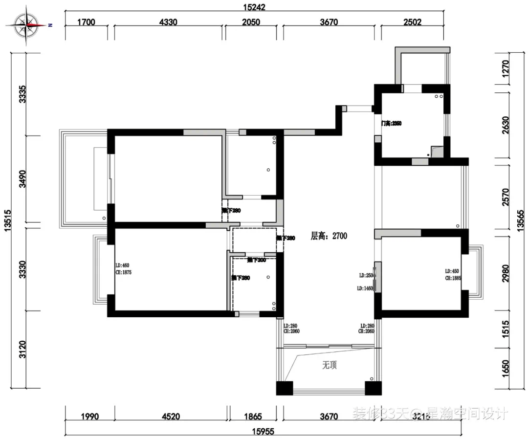 装修以简单打底,一两处亮点就够