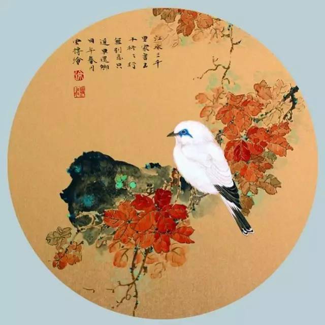 工笔花鸟:他笔下的禽鸟细腻生动_徐振飞