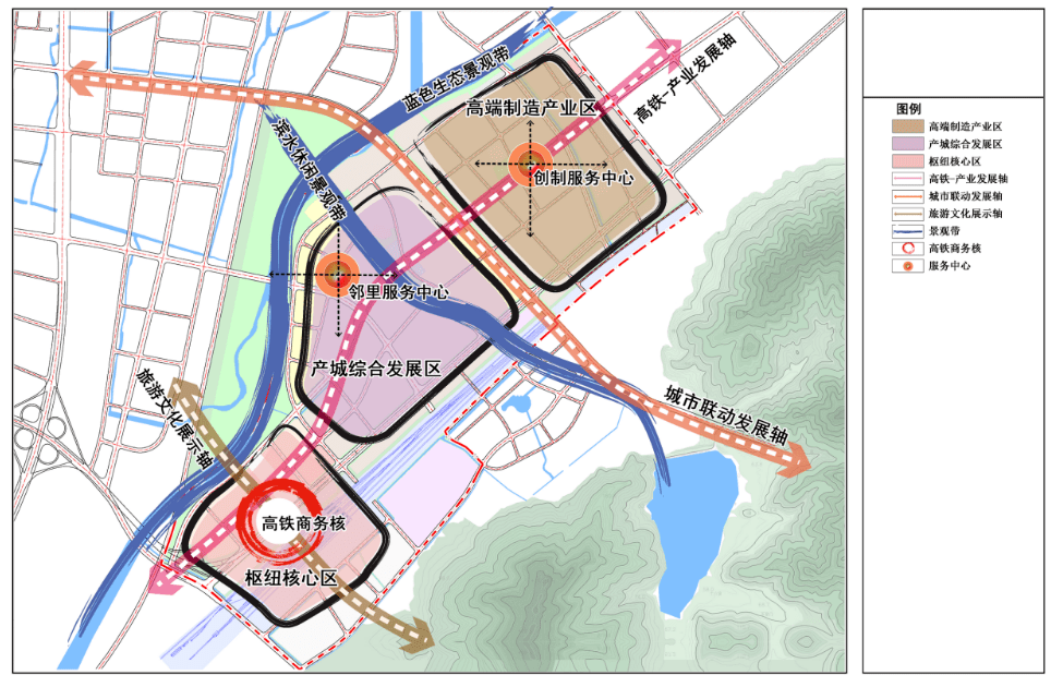 城建规划奉化经济开发区尚桥科技园区尚桥火车站周边区块规划调整