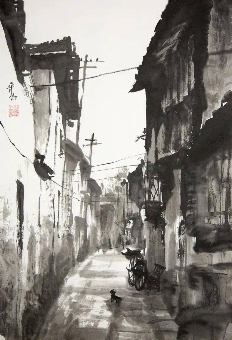 李守白 水墨《城市印记系列》2018