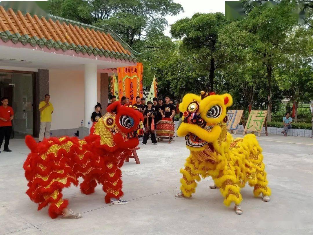 精彩回顾:莲都良心寨醒狮队和文华国学班到河儿口龙山景区表演