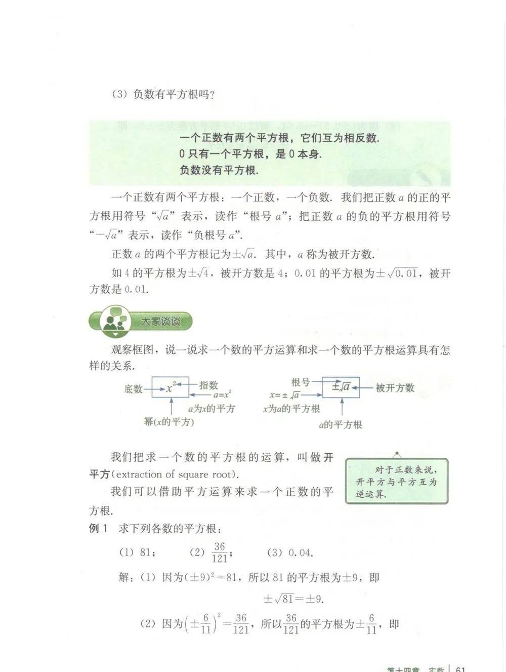 初二同步学 新学期学习规划 数学上册14 1 14 2知识汇总整理 平方根