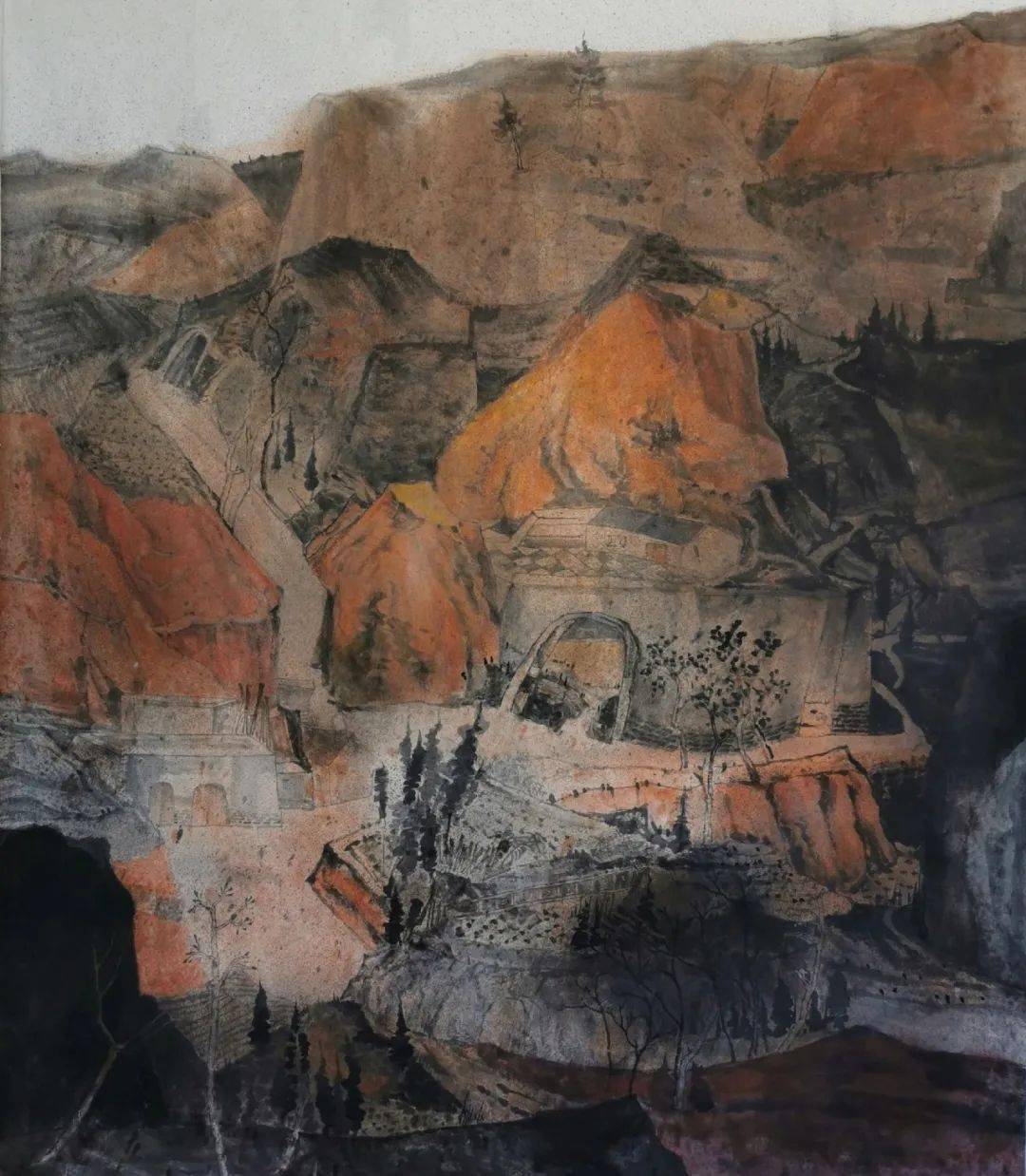 杨捷国画山水花鸟作品赏析