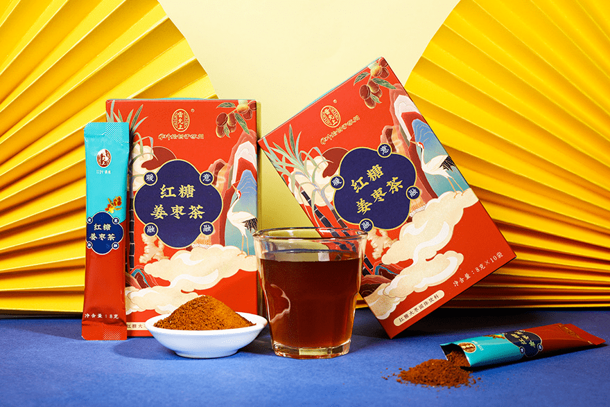 极具东方底蕴的红糖包装设计看着就很滋补
