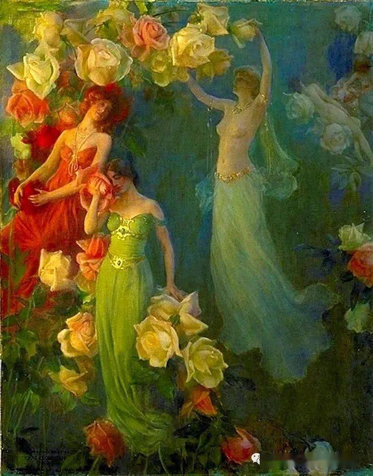 大众艺术网女性唯美主义者的浪漫追求美国印象现实主义画家charles