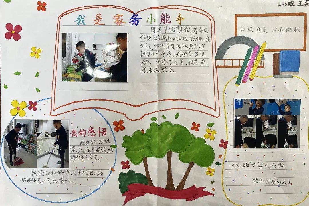 小学生收纳整理手抄报图片