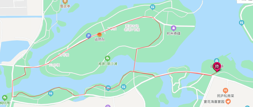 湘湖毅行路线图片