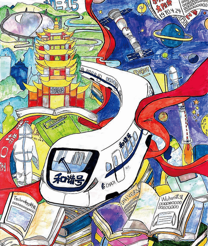 走起和孩子一起用画笔留住最美十月