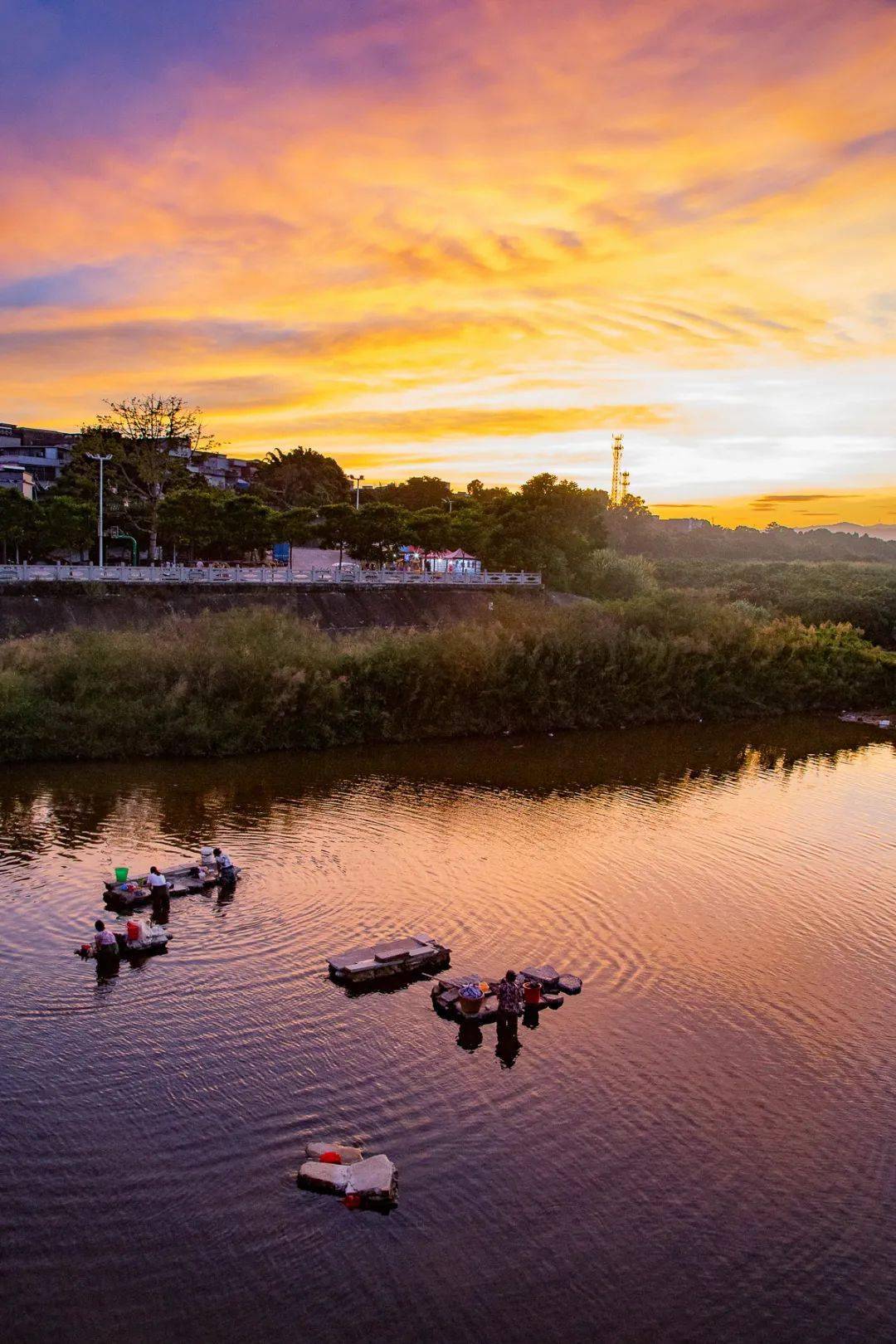 今天傍晚葵潭的晚霞!