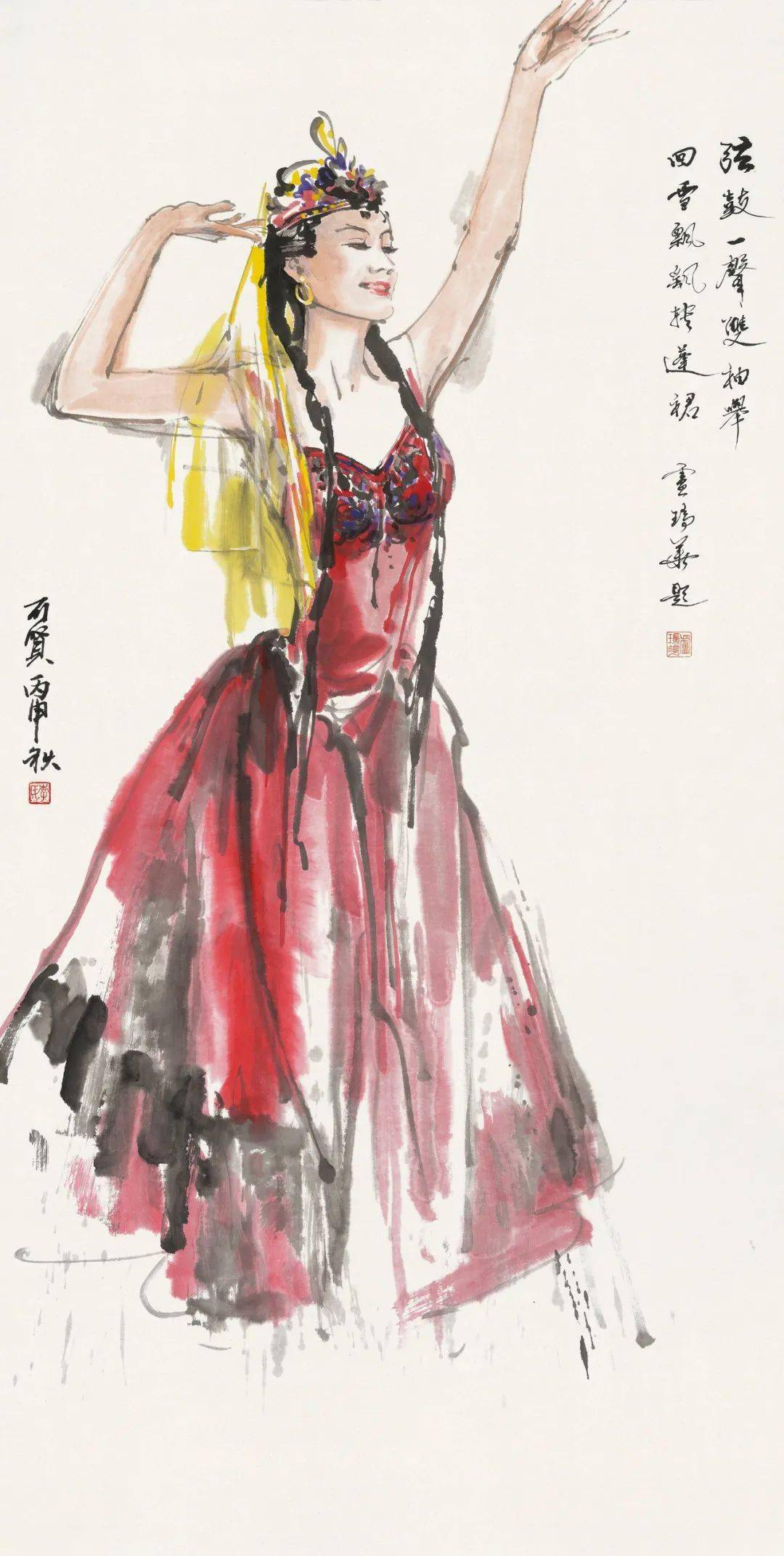 晓颦书画专访云想衣裳花想容李可贤国画人物印象总第90期