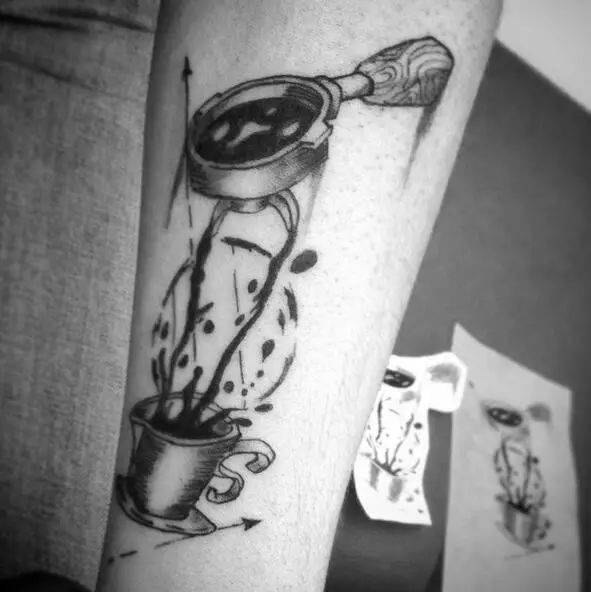 跟咖啡有关的纹身也许你也想要一个