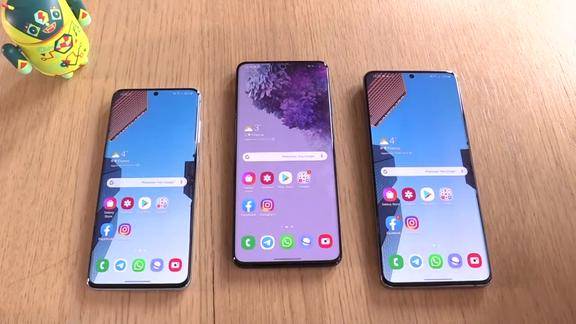 三星s系列新旗舰三星s20s20s20ultra外观和拍照对比
