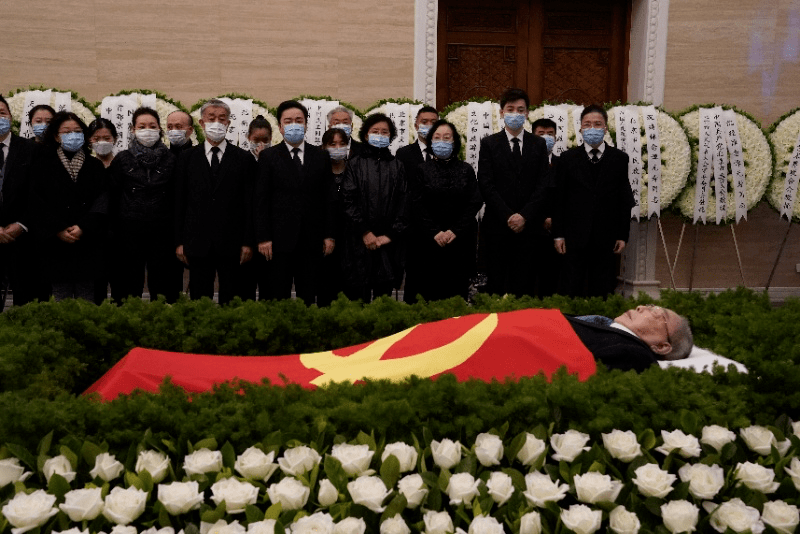 遗体告别仪式现场今天上午(10月15日),谭元寿先生遗体告别仪式在北京