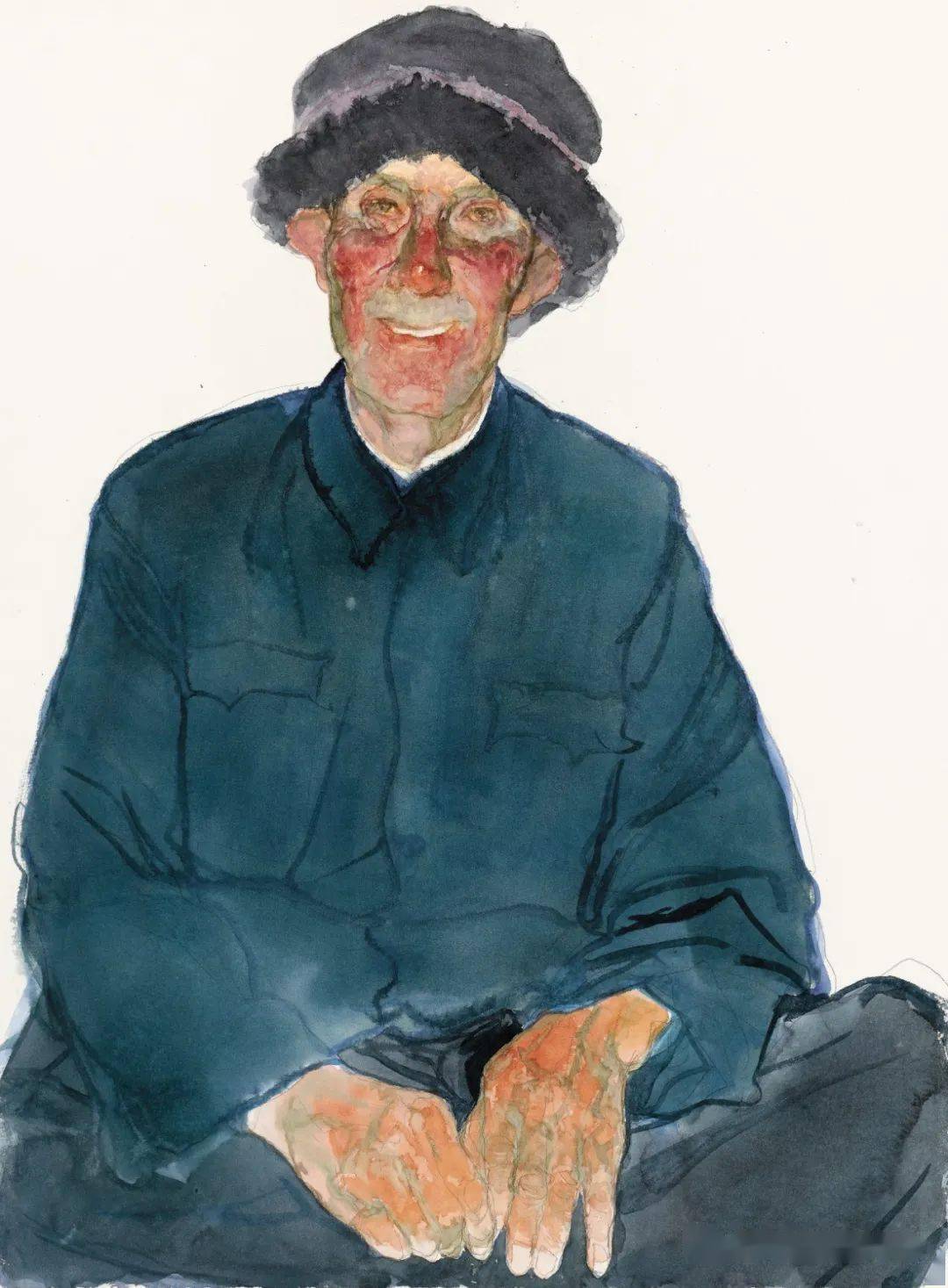 质朴的精神 陈坚水彩作品_手机搜狐网