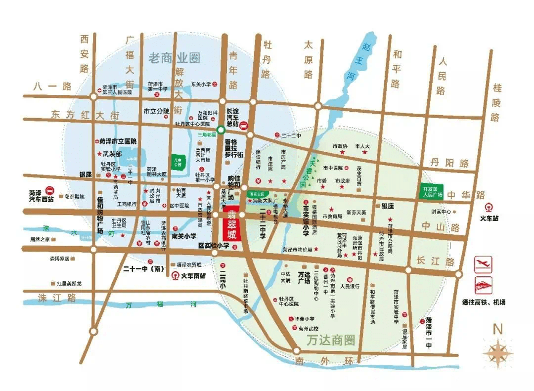 菏泽市牡丹区详细地图图片