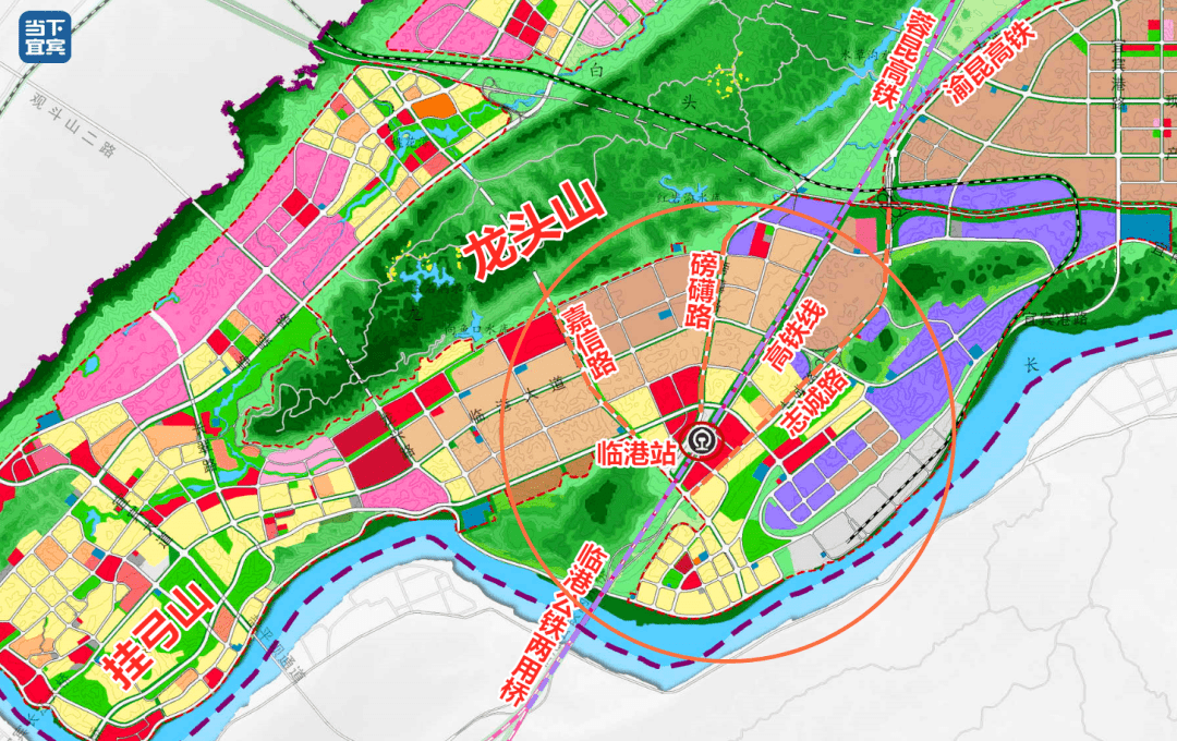 宜宾东部产业园规划图图片