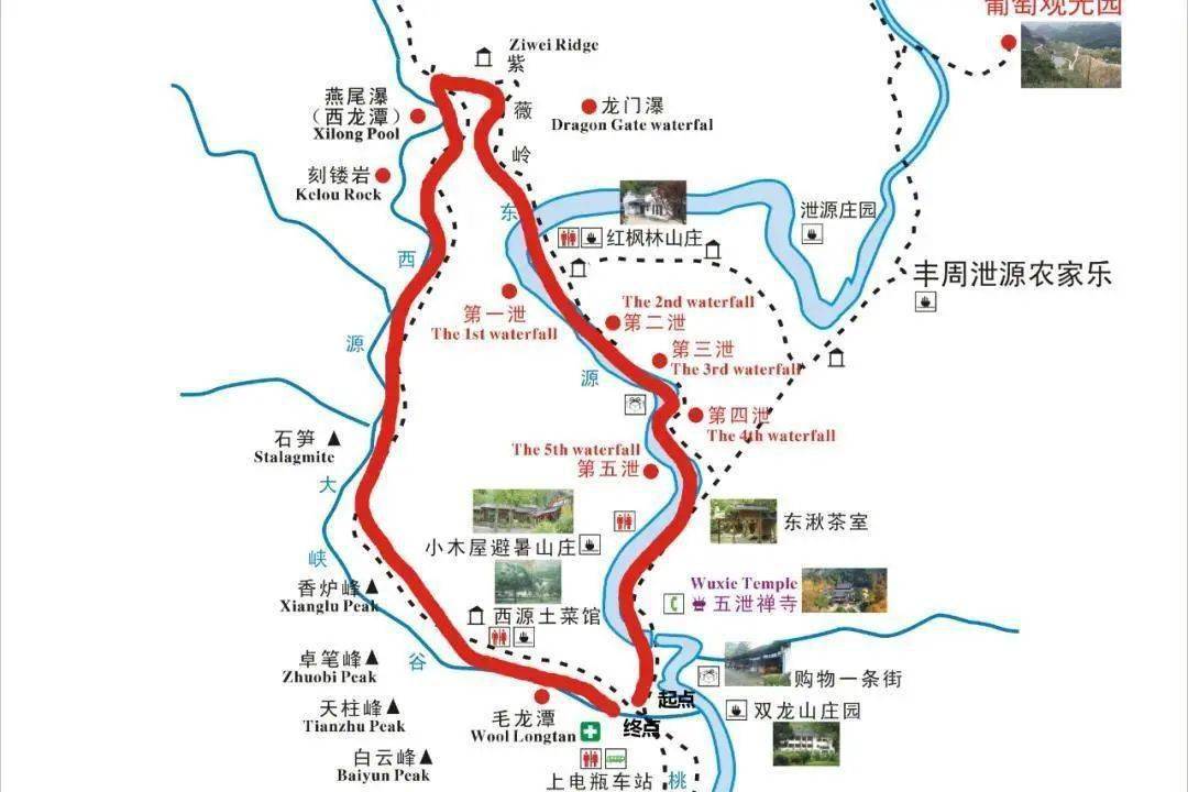 北京东灵山地图图片