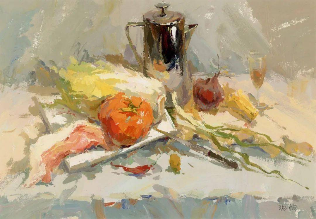 超强干货丨 色彩静物的画面空间感如何表现?_物体