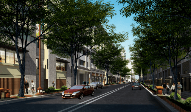 二道街b段街景效果图