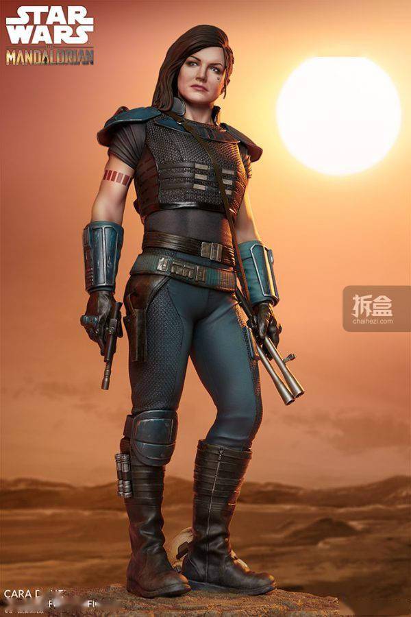 sideshow星战剧集曼达洛人caradune卡拉19寸雕像