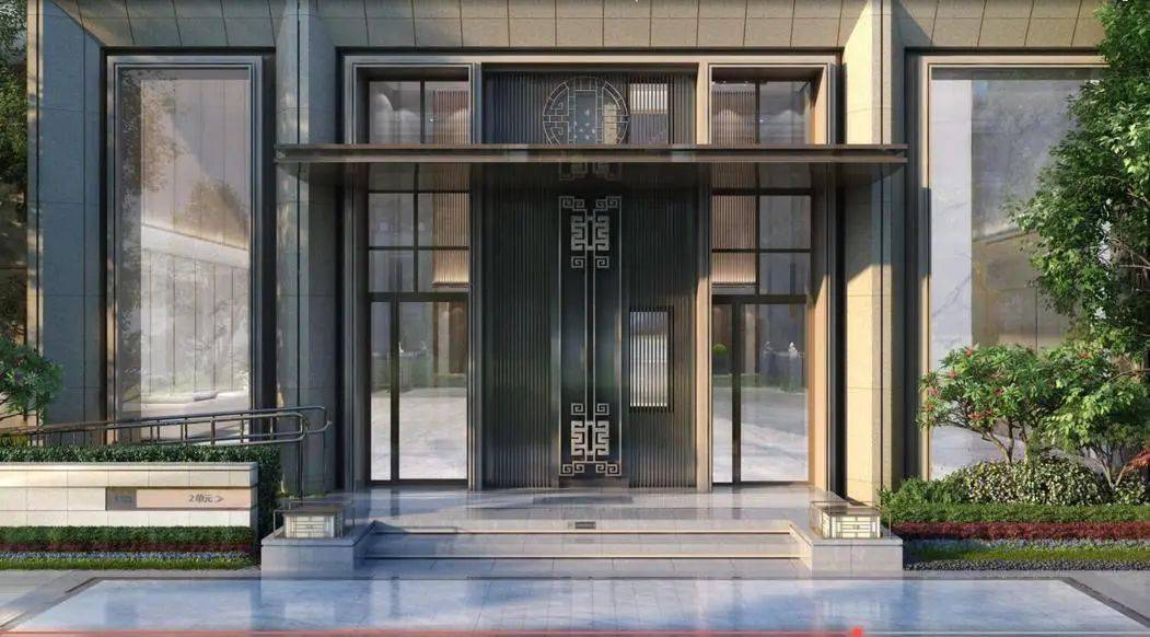 丨单元门厅效果图门庭知礼序,建筑见威仪.