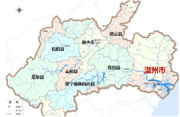 图14 瓯江生态树跨区域协同图系统修复通过流域"生态树" 综合环境治理