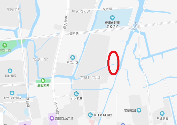 10900 该地块的四至范围:东至海陵区老东河路,南至东进小区,西至