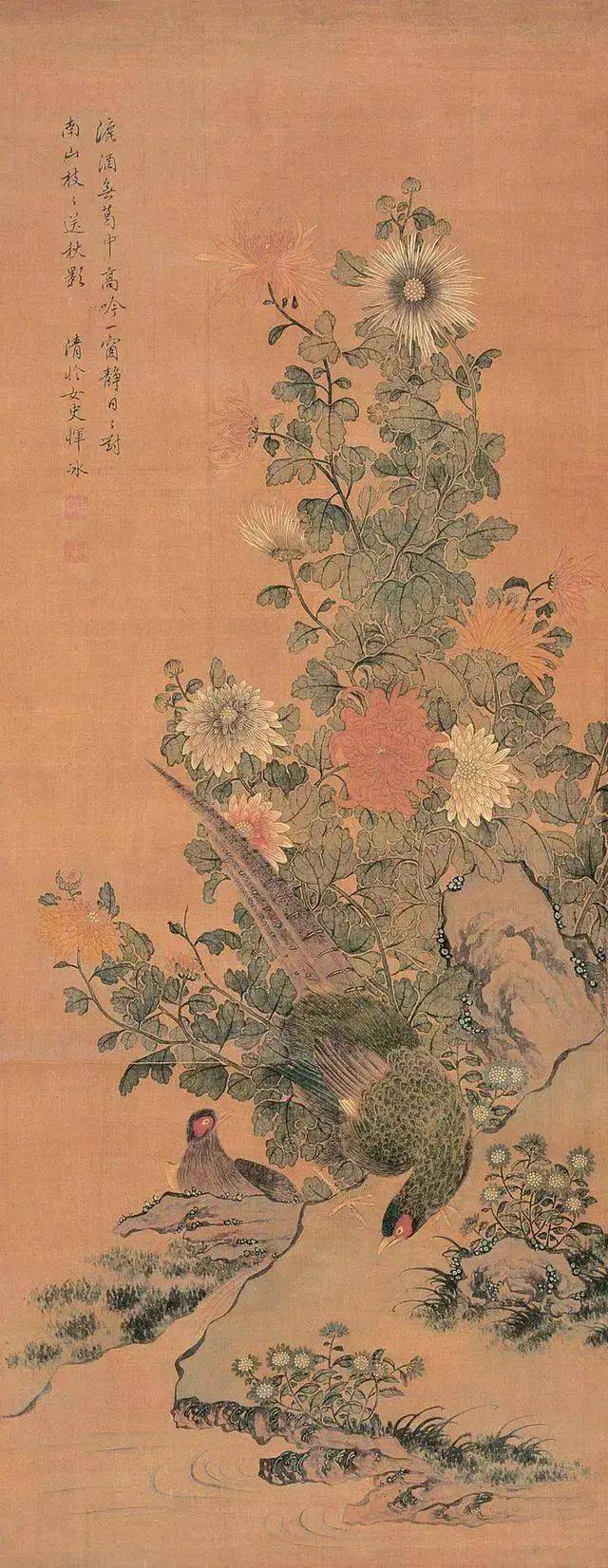 清代女画家恽冰花鸟画作品