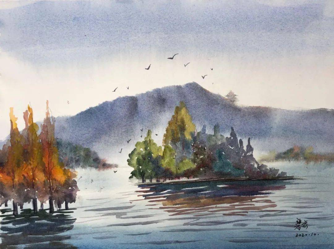 路上的风景武汉东湖写生画展