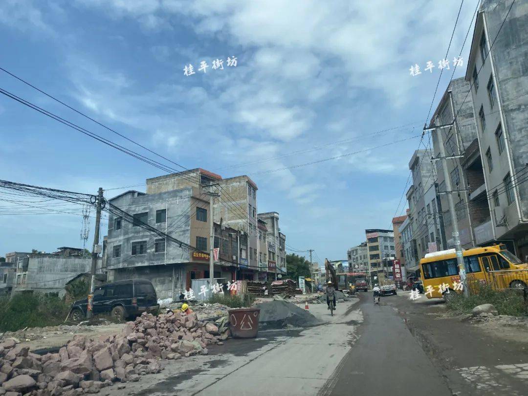 桂岭镇公路大建设图片