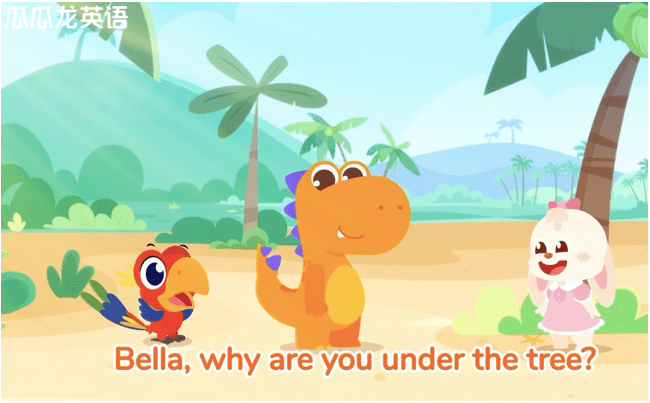 瓜瓜龙英语的视频教学在教学内容的剧情中,瓜瓜龙去逛过动物园,玩过