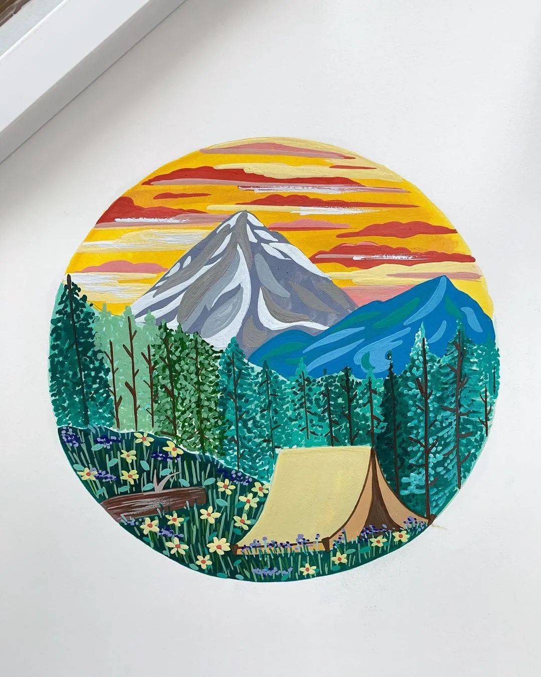 平涂画法装饰效果这么强太赞了值得一看