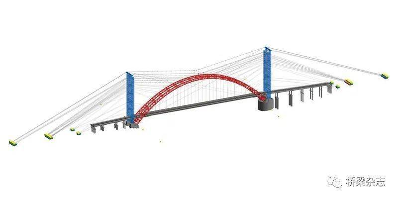 碰撞检查辅助优化设计;在施工阶段,利用revit精细化建模,将主桥,引桥