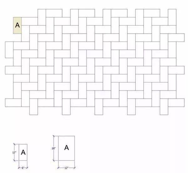 学会这些瓷砖铺贴方式,再不用羡慕别人家地板!_工字形