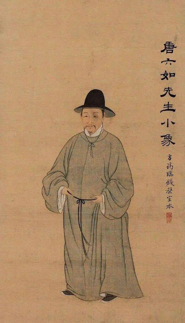 来源于明朝,其实很轻易就能找到资料来验证,比如来自明朝的唐伯虎画像