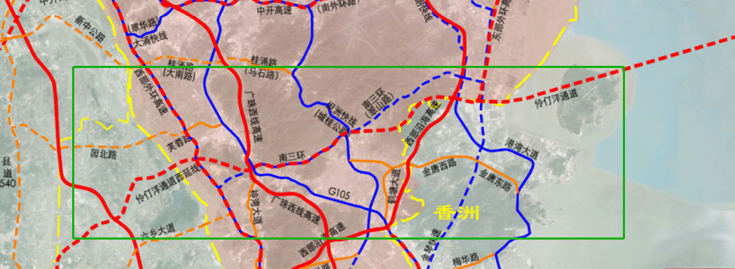 深珠通道拟途经中山桂南,与坦洲快线相交!