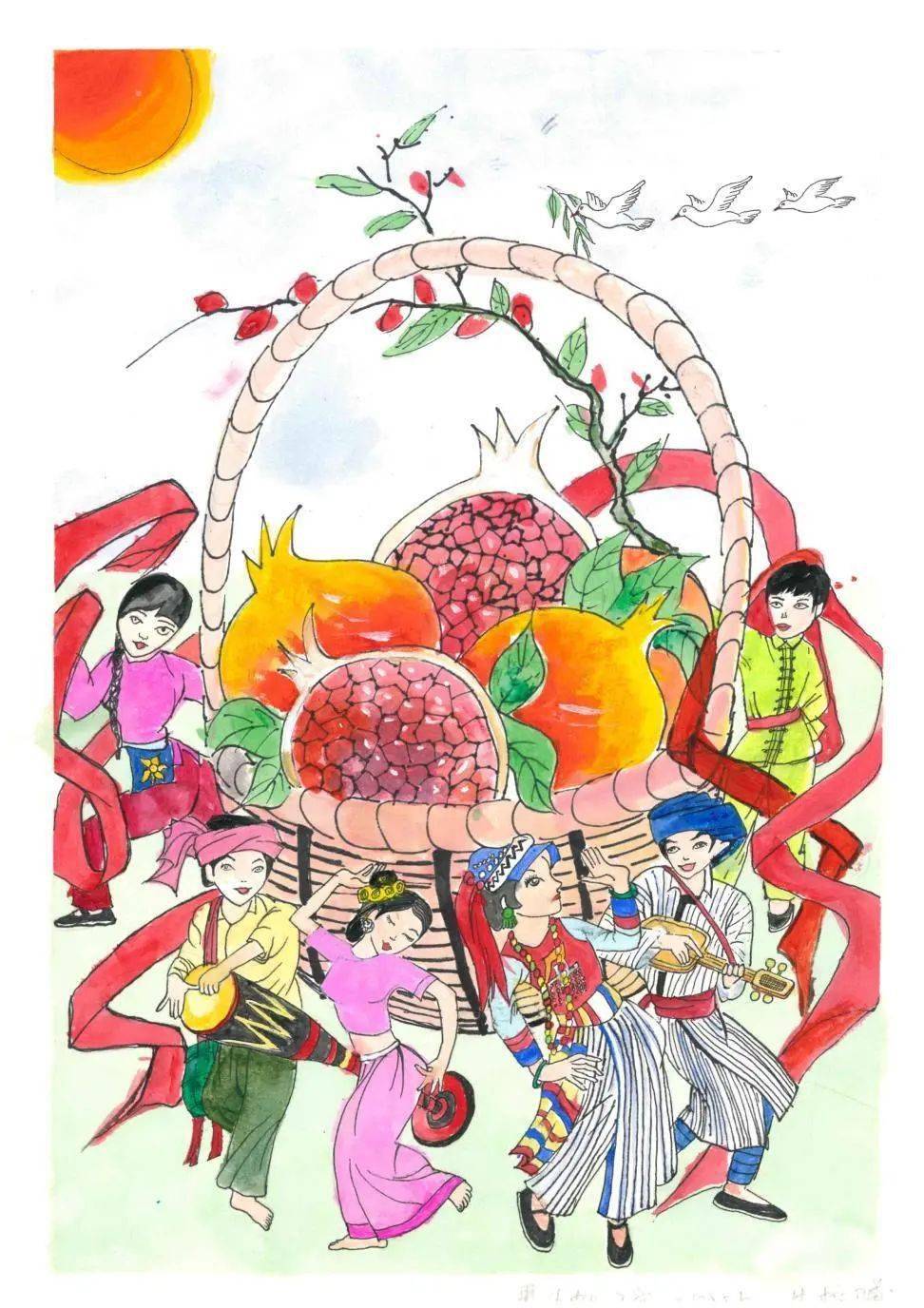 腾冲市团委组织开展中小学生书画比赛