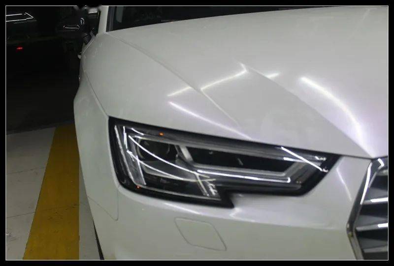新款奥迪a4l也是led大灯, 不够亮也可以升级激光透镜!