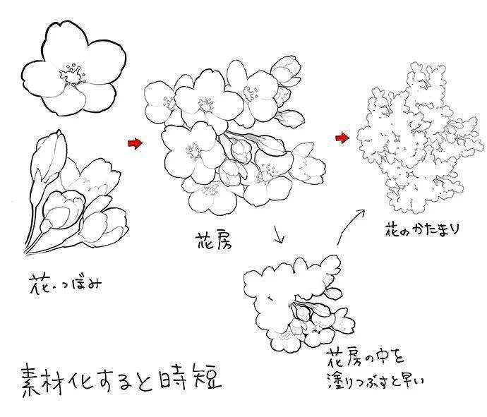 马克笔手绘插画教程温柔梦幻樱花画法超详细步骤图