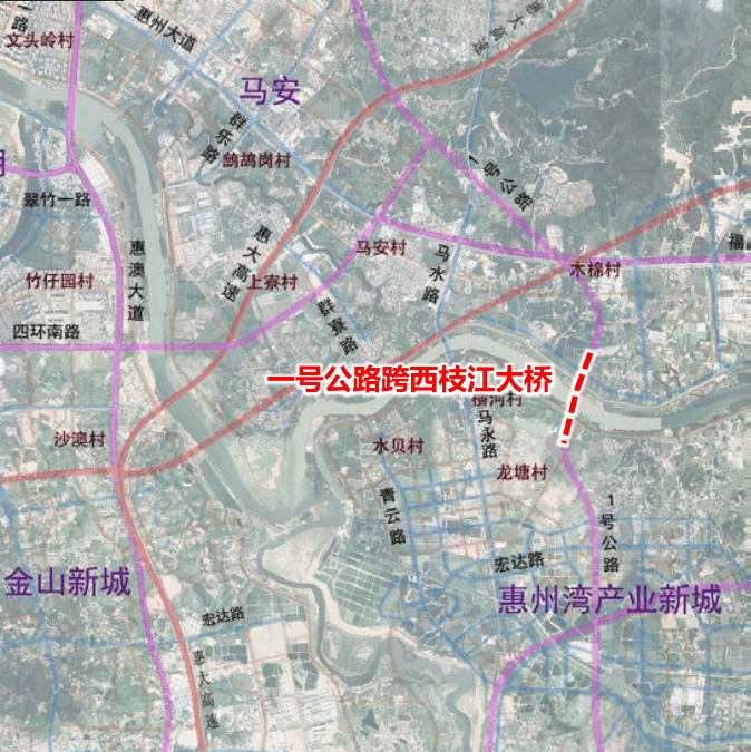 惠州1号公路红线图图片