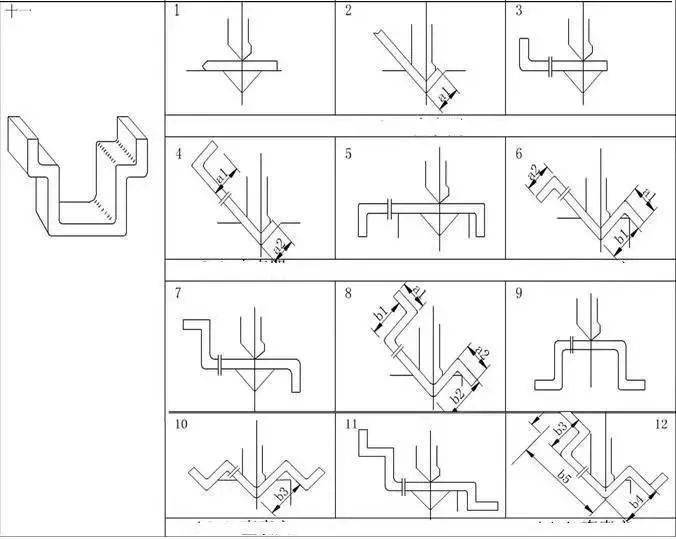 折弯图纸大全 三视图图片