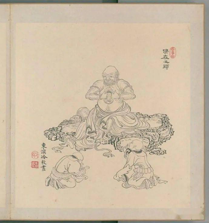 【名品视界】冷牧《白描罗汉》(20帧)欣赏