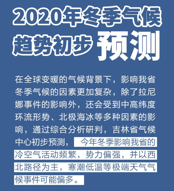 今年到底是暖冬还是冷冬吉林省气象专家权威预测