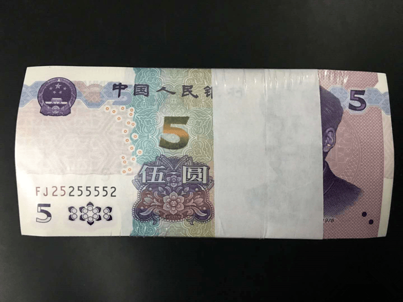 新版5元纸币错版图片