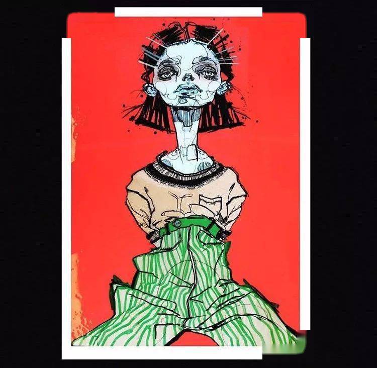 时装画风格探索 | 丑萌丑萌瞥一眼就知道这是ariel katzir的作品