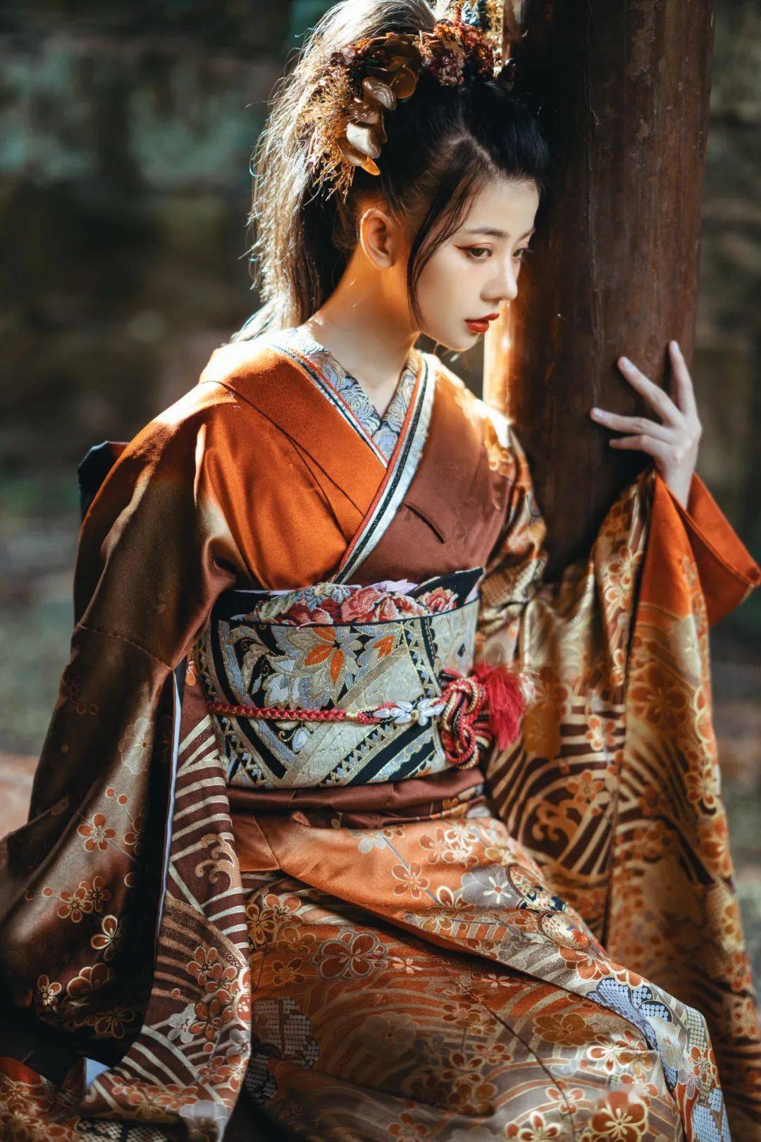 带上索尼微单alpha7riv拍摄和服花魁风人像