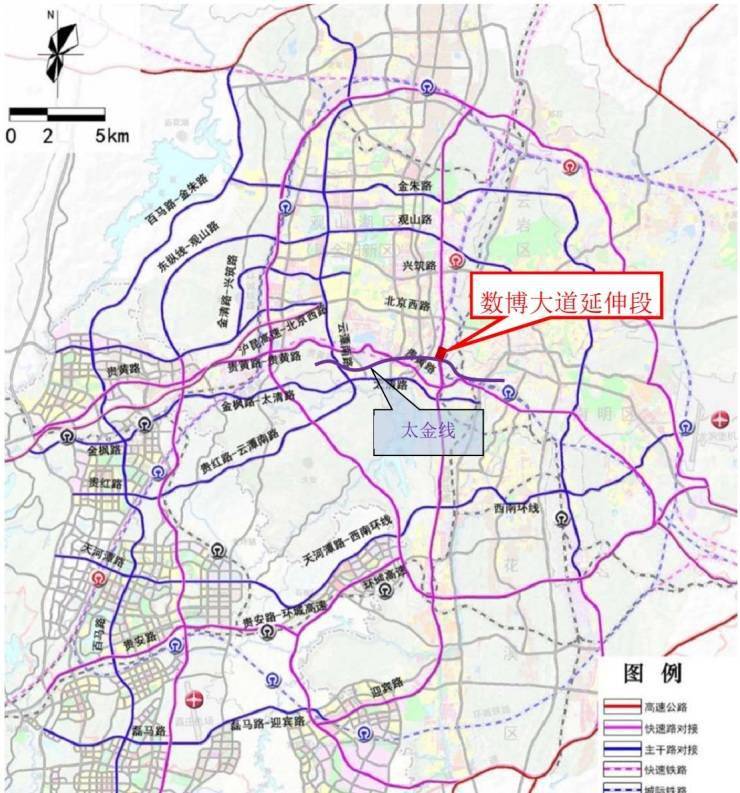 建设提速数博大道延伸段贵黄路太金线道路有新消息