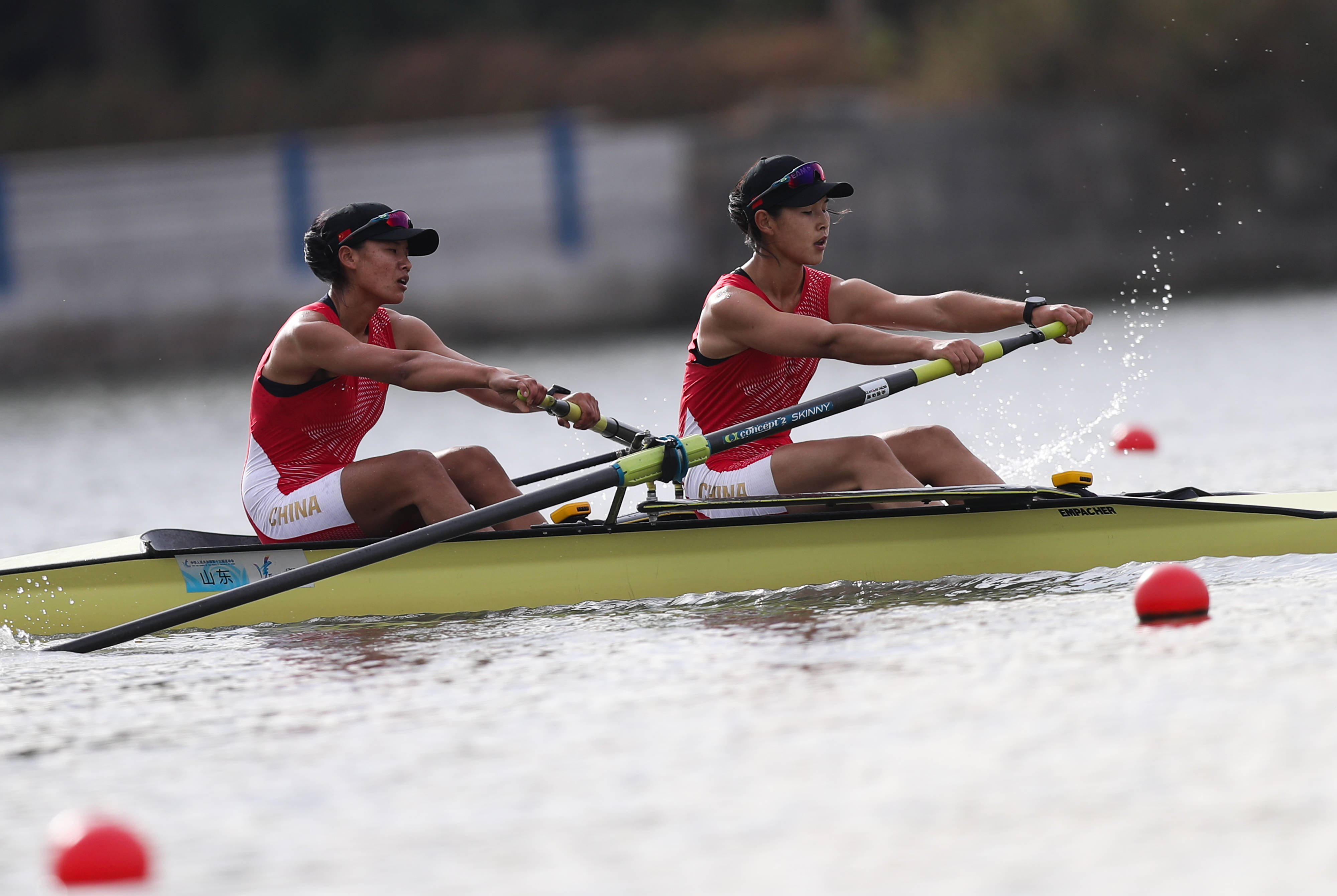 赛艇——全国锦标赛:女子双人单桨半决赛赛况