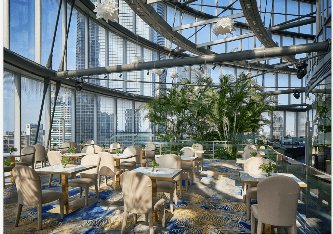 尚9·上海中心这家餐厅堪称是"上海之巅的空中花园餐厅",位于浦东