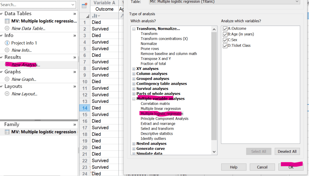 Graphpad logistic 